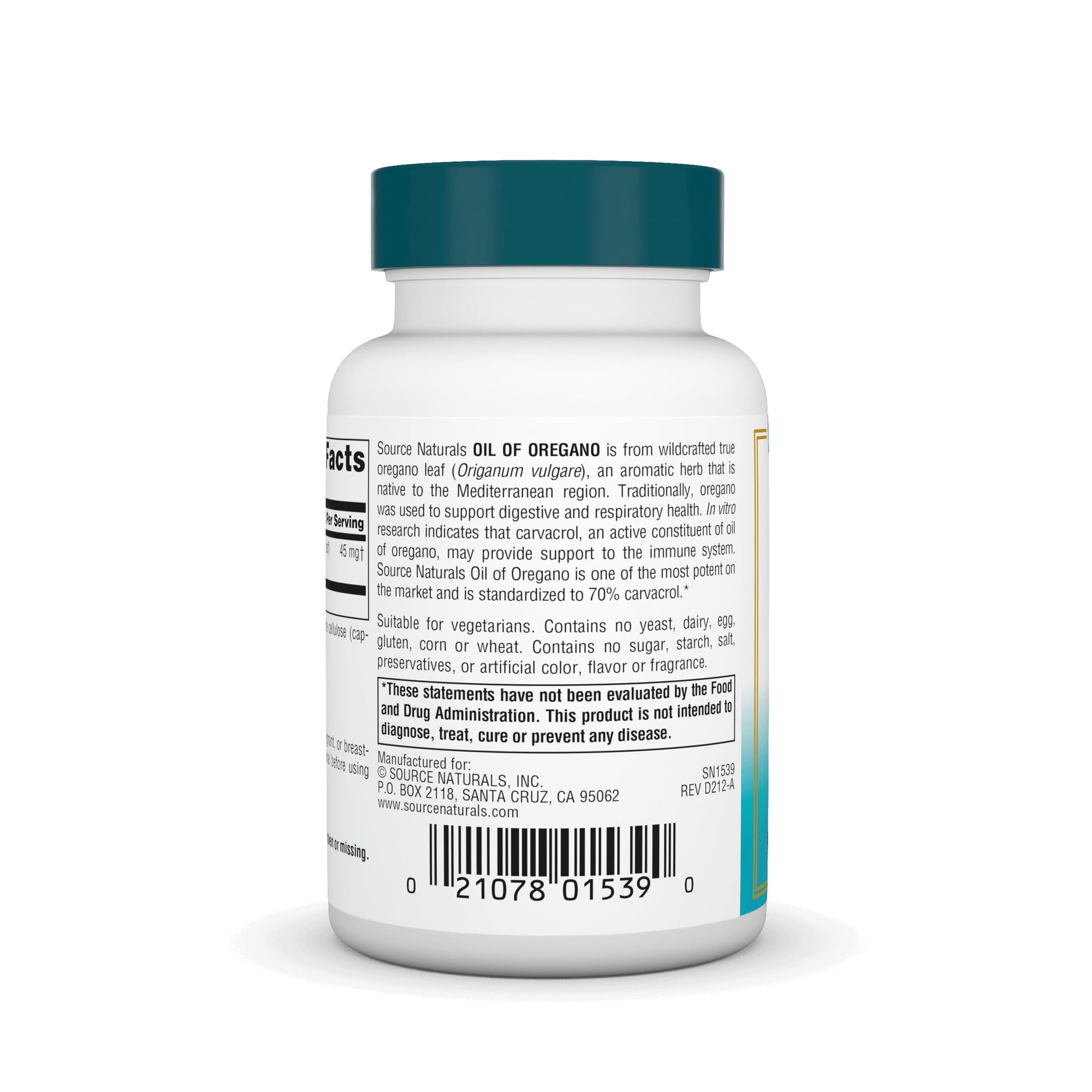 Wildcrafted true Mediterranean oregano extract capsules for respiratory and digestive wellness