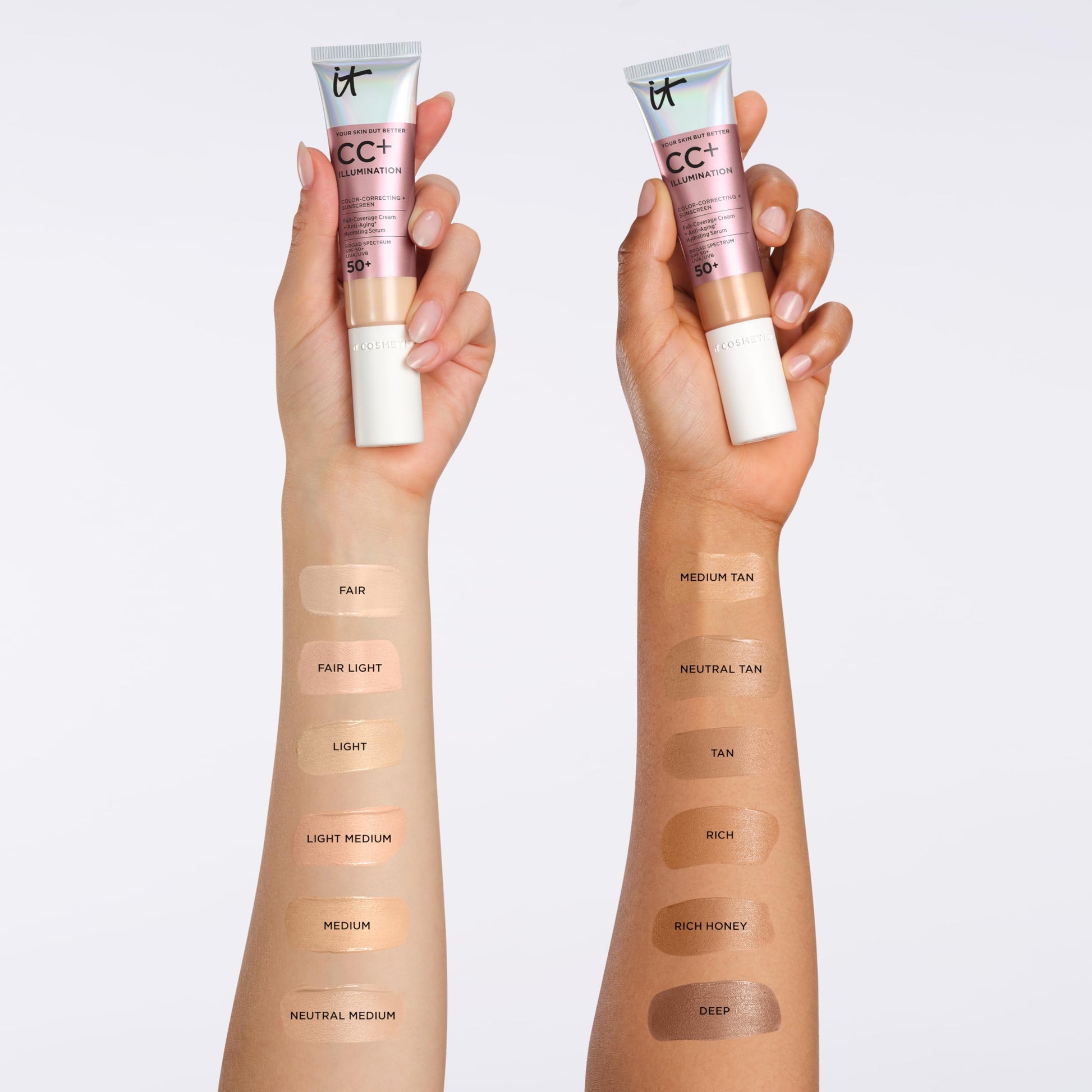 Back of It Cosmetics CC cream bottle with product details