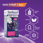 Black elderberry syrup for children 7.8 fluid ounce size
