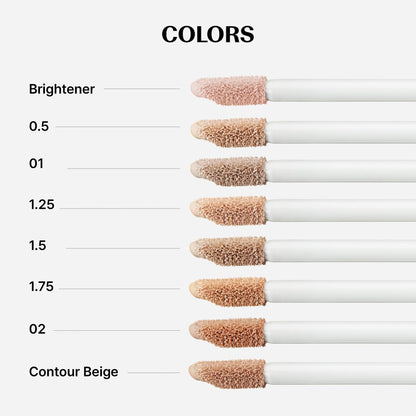 THESAEM matte liquid concealer packaging highlighting SPF 28 sun defense