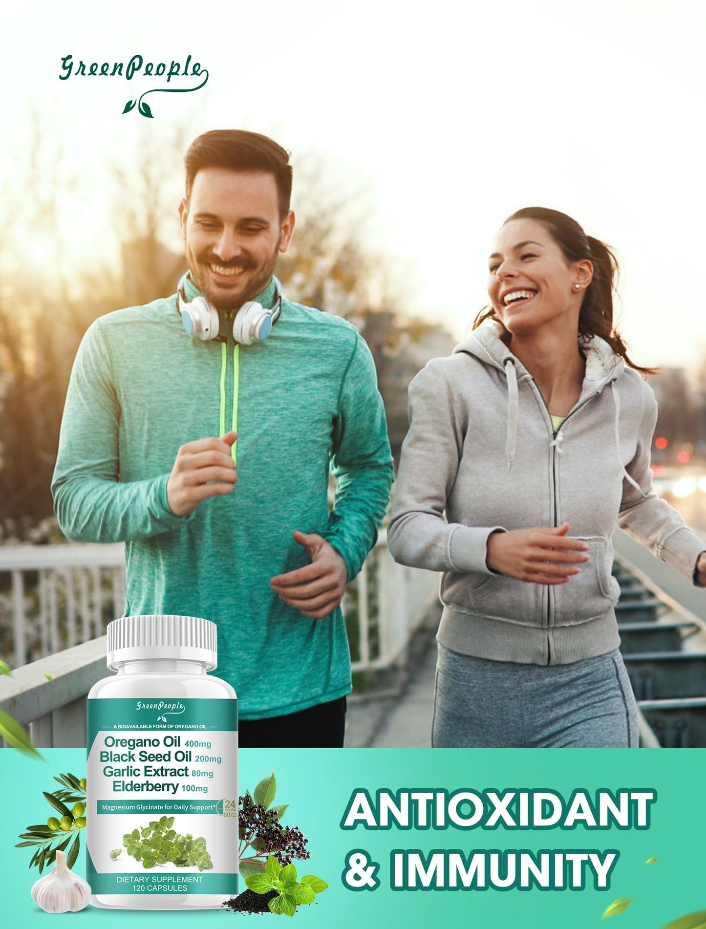 GreenPeople authentic imported USA beauty and health supplement bottle demonstrating the clean plant-based formulation.