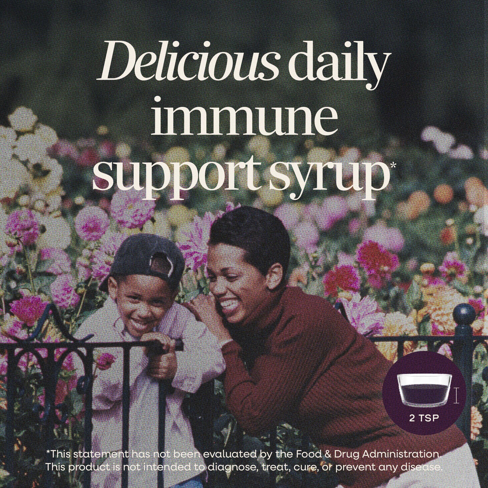 Nature's Way Sambucus Immune syrup label details and ingredients