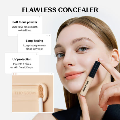USA imported THESAEM Cover Perfection Tip Concealer product display