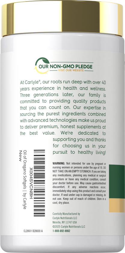 Premium immune support herbal supplement bottle showing non-GMO seal