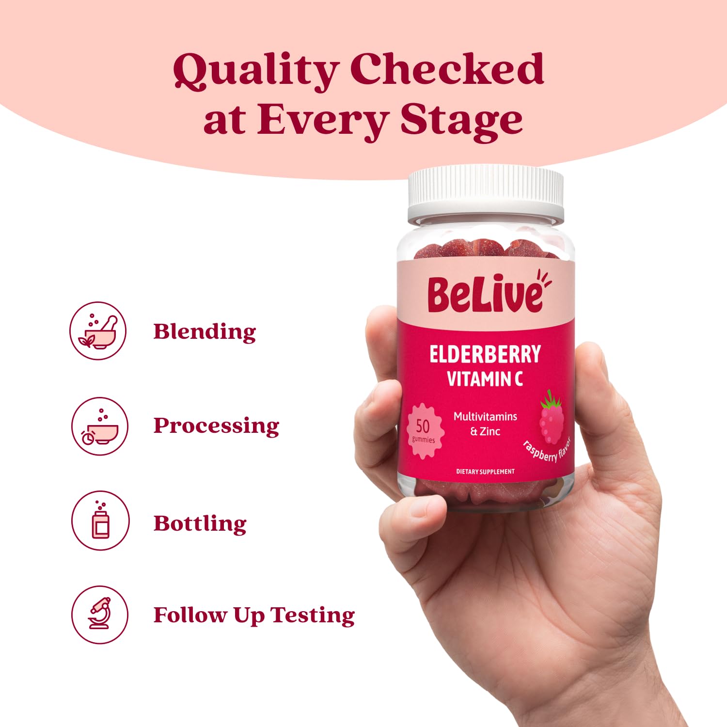 BeLive imported health and personal care product seal demonstrating authentic manufacturing standards