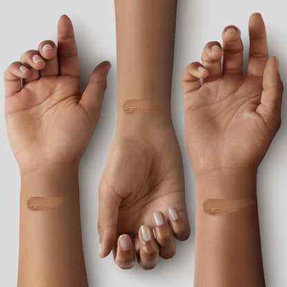 Authentic USA imported Black Radiance True Complexion face concealer packaging back view.