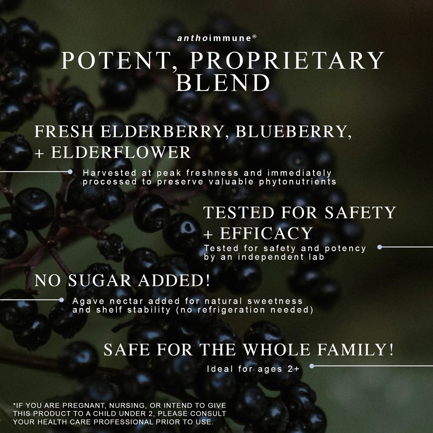 USDA organic elderberry syrup for adults and kids