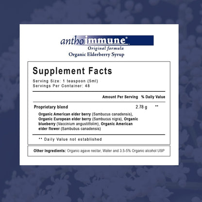Premium elderberry syrup for immune system support