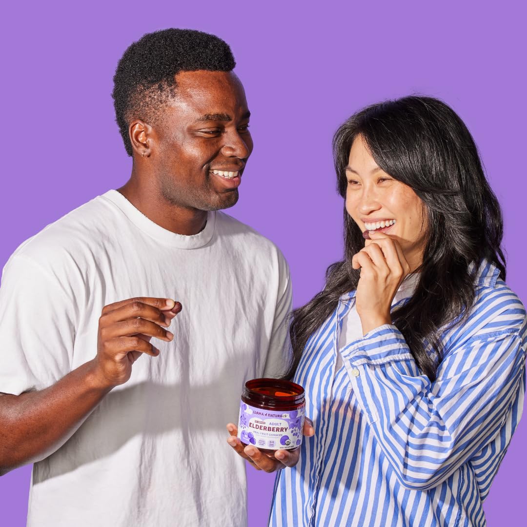 Real fruit vegan chewable vitamins by Llama Naturals displaying clean formula and zero added sugar cane.