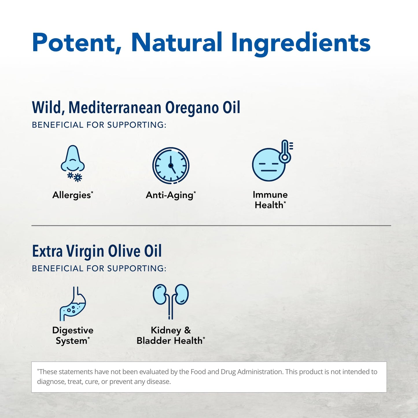 Premium immune support oil of wild oregano liquid supplement bottle with dropper cap