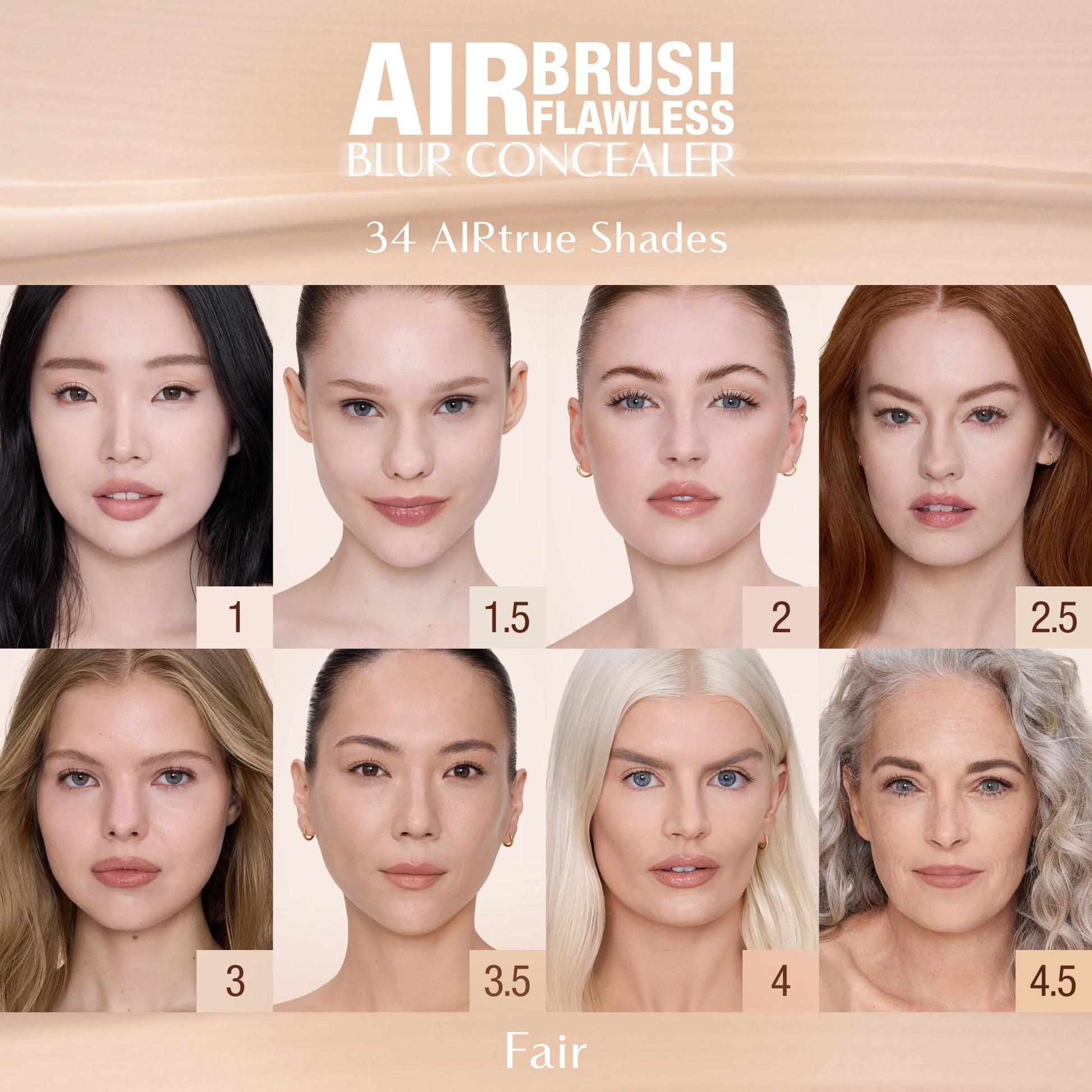 Water resistant and sweat proof makeup concealer bottle on a professional vanity