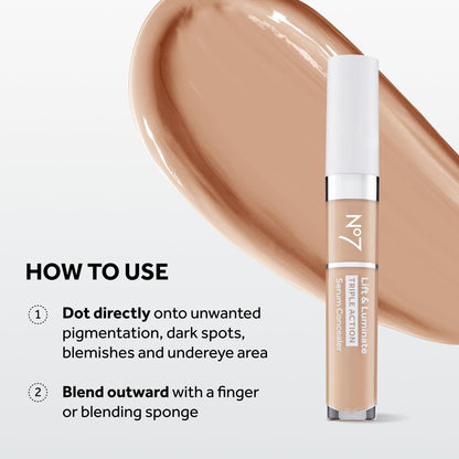 Authentic USA imported No7 illuminating face makeup packaging close up