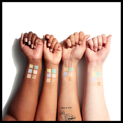 NYX professional color correcting palette packaging showing six cream shades for skin imperfections