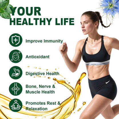 Keszciy natural immune system support softgels close-up highlighting extraction quality.