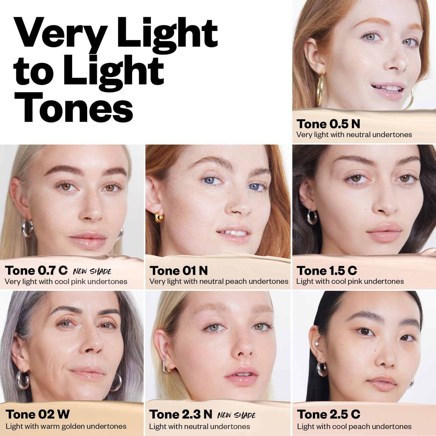 Kosas hydrating medium coverage makeup swatched on skin
