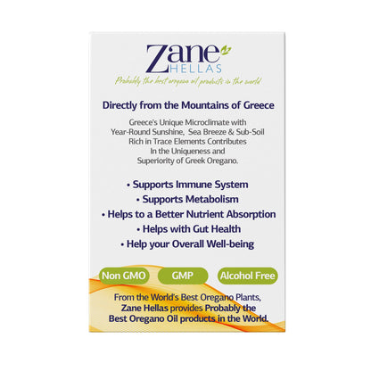 Imported extra strength wild oregano oil softgels for antioxidant health