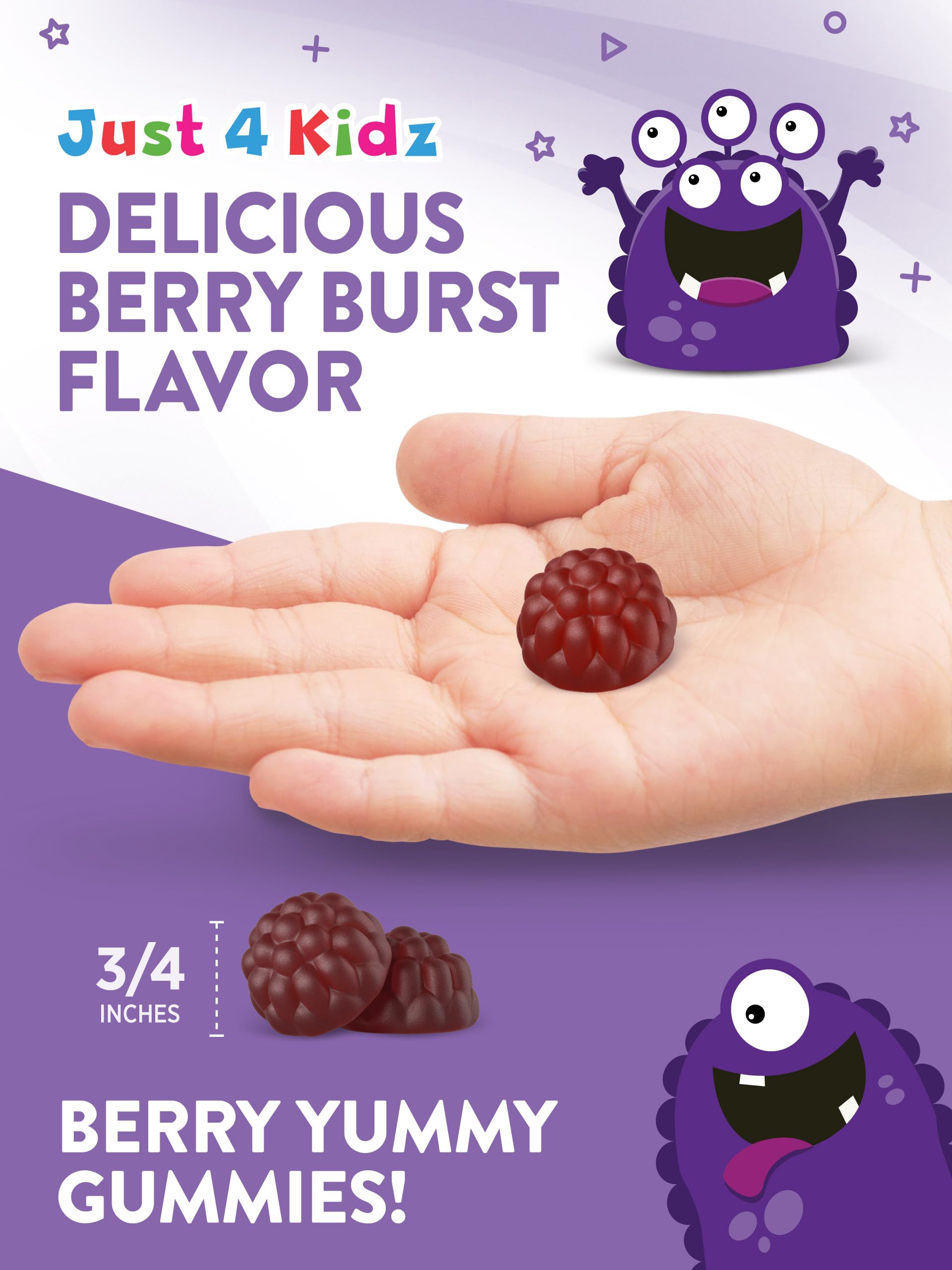 Gelatin free non GMO gluten free elderberry vitamins for kids daily health support