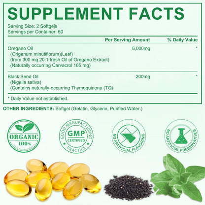 Close-up of the plant-based chlorophyll softgels from the Nyloriaine 2-in-1 botanical oil formula pack.