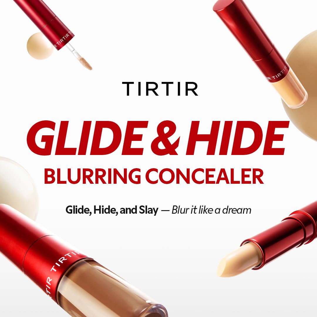 TIRTIR dual concealer showing creamy liquid tip applicator for dark circles