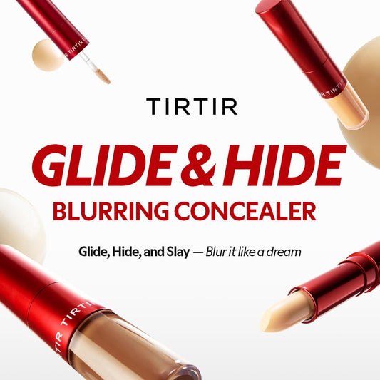 TIRTIR dual concealer showing creamy liquid tip applicator for dark circles