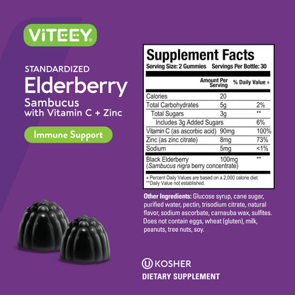 Close up look of berry flavored pectin gummies from Viteey USA imported health range