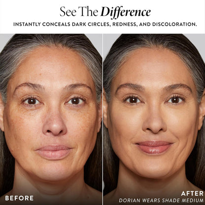 Laura Geller liquid under eye concealer in shade Light applicator wand close up