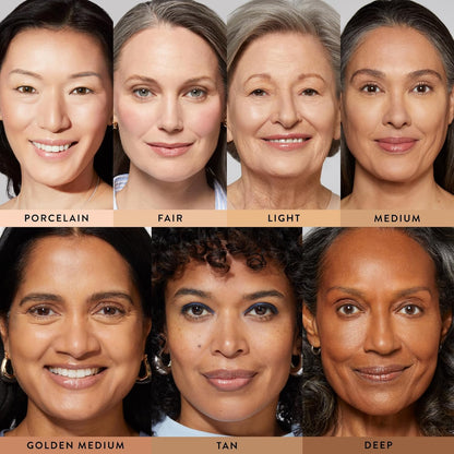 Laura Geller hydrating under eye makeup for mature skin texture detail