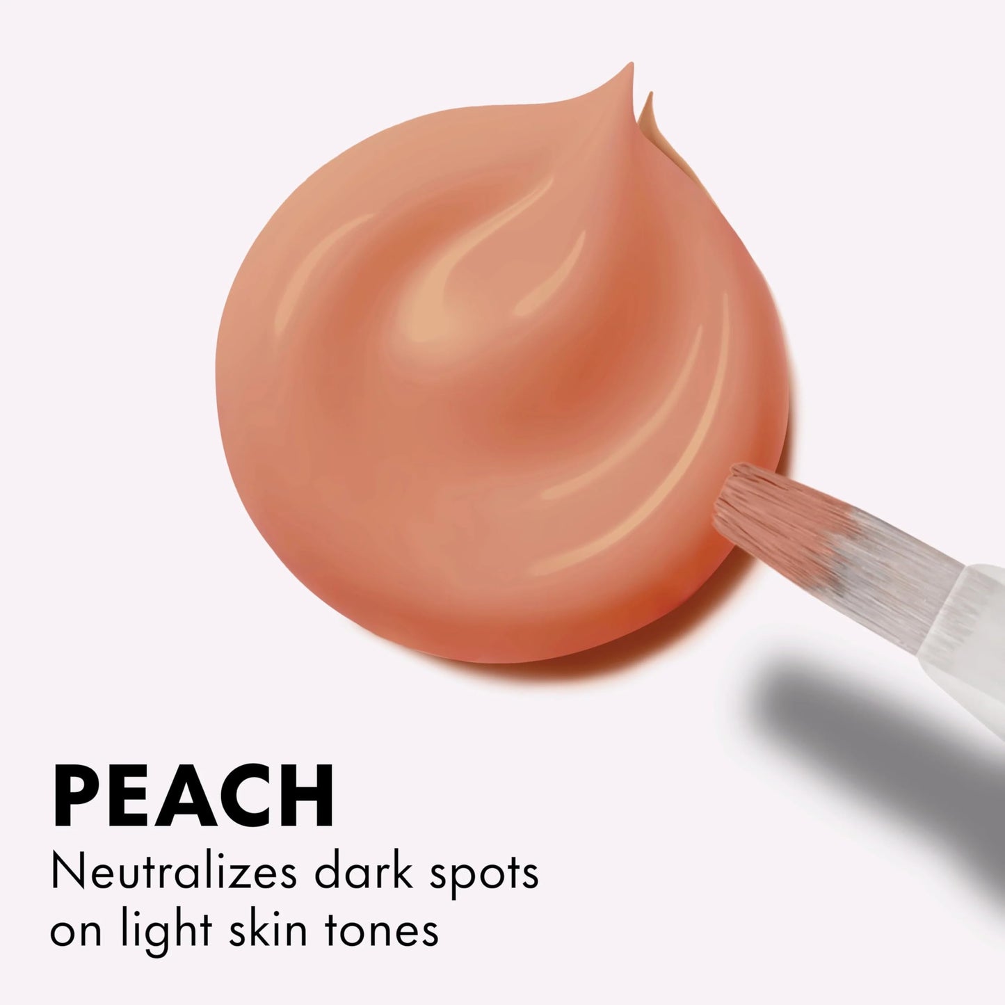L.A. Girl color corrector for dark circles swatched on skin demonstrating its creamy texture