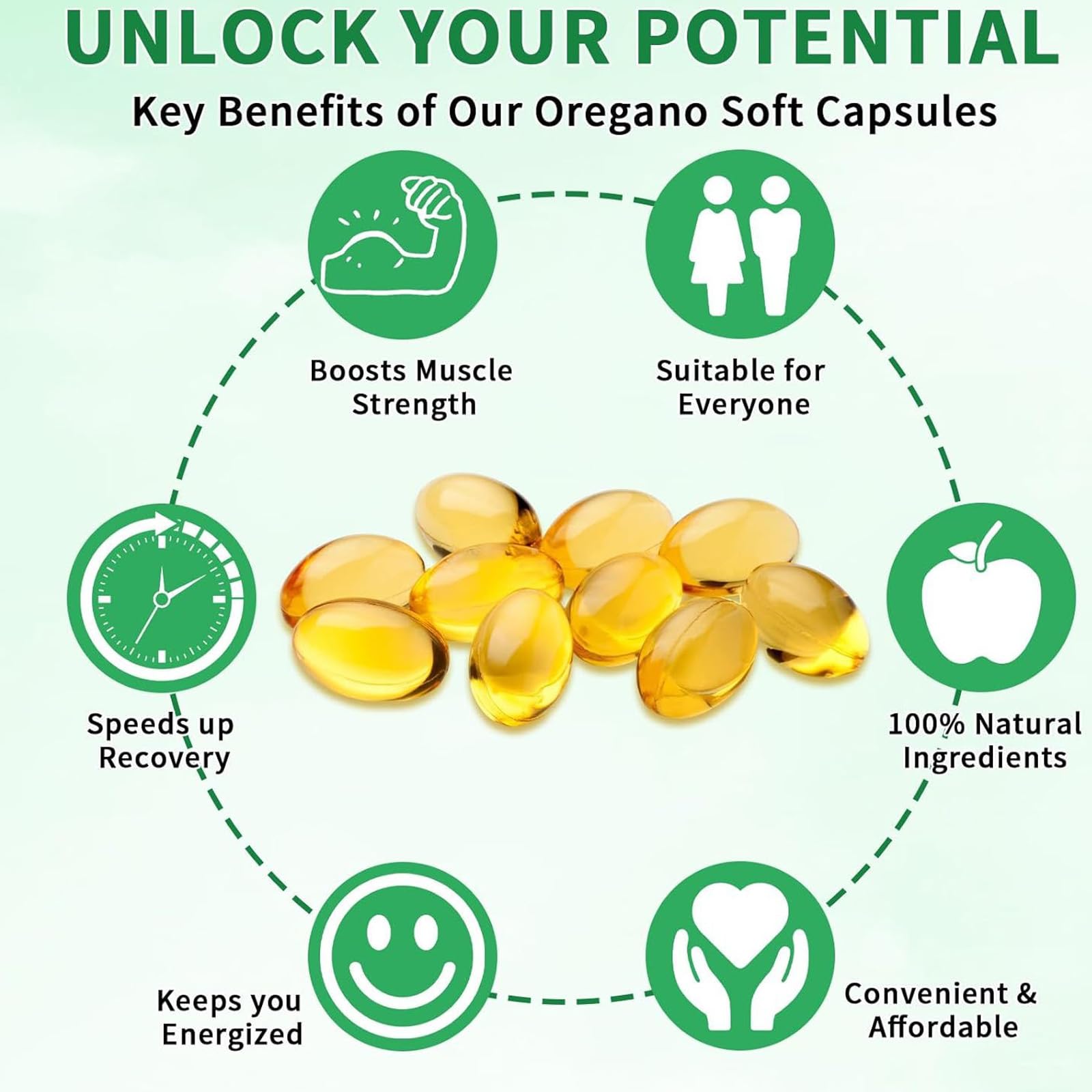EILTEAU 2-in-1 herbal powerhouse dietary supplement capsules showcasing the 6000mg equivalent formula.