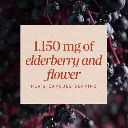 Side view of Nature's Way black elderberry 575mg bottle