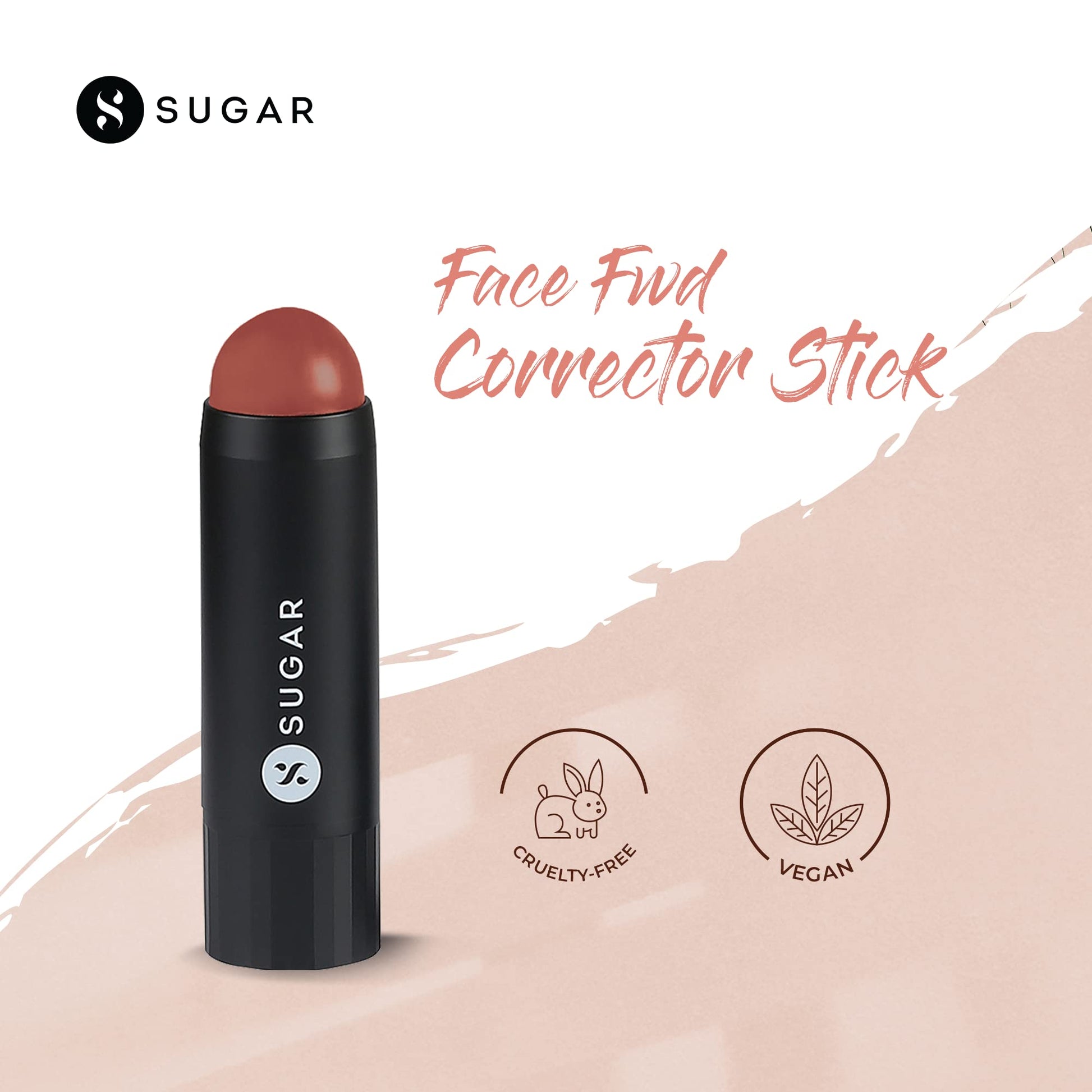 SUGAR Face Fwd Orange Corrector 02 Onward Orange open stick packaging