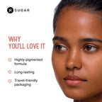 SUGAR Cosmetics orange corrector stick swatch on skin