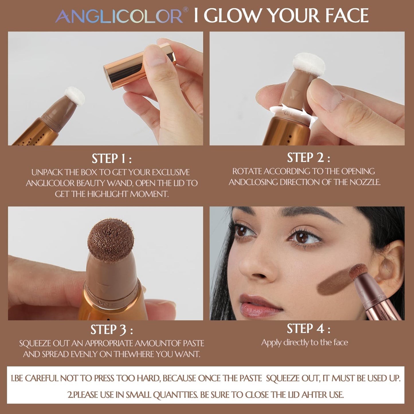 Anglicolor lightweight liquid contour wand with packaging box on a clean background.