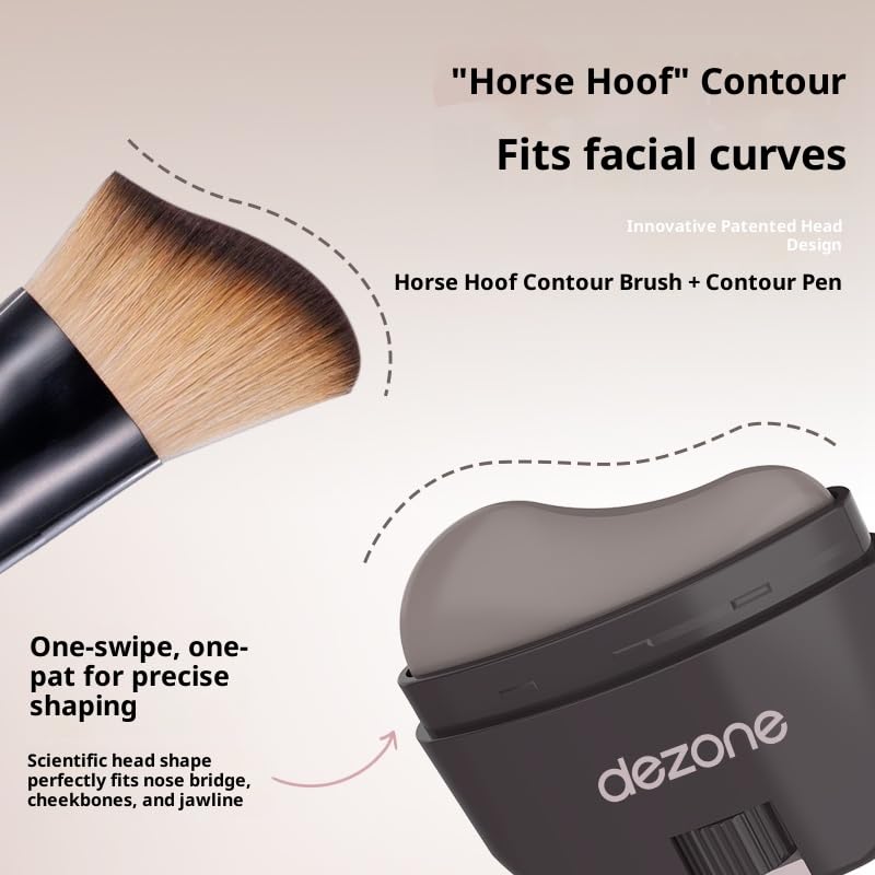 Cream to powder face illuminator makeup stick application close up