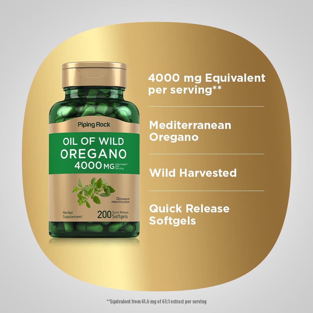 Piping Rock herbal extract non GMO and gluten free certification label