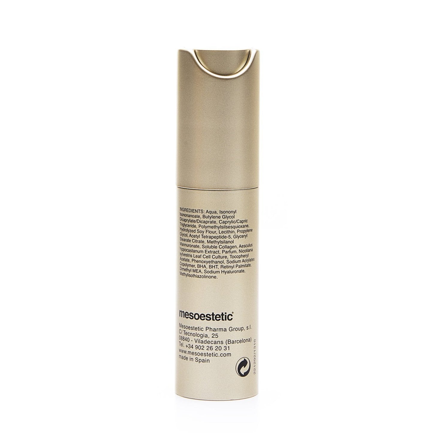 Authentic USA imported Mesoestetic eye treatment tube for reducing dark circles and wrinkles.