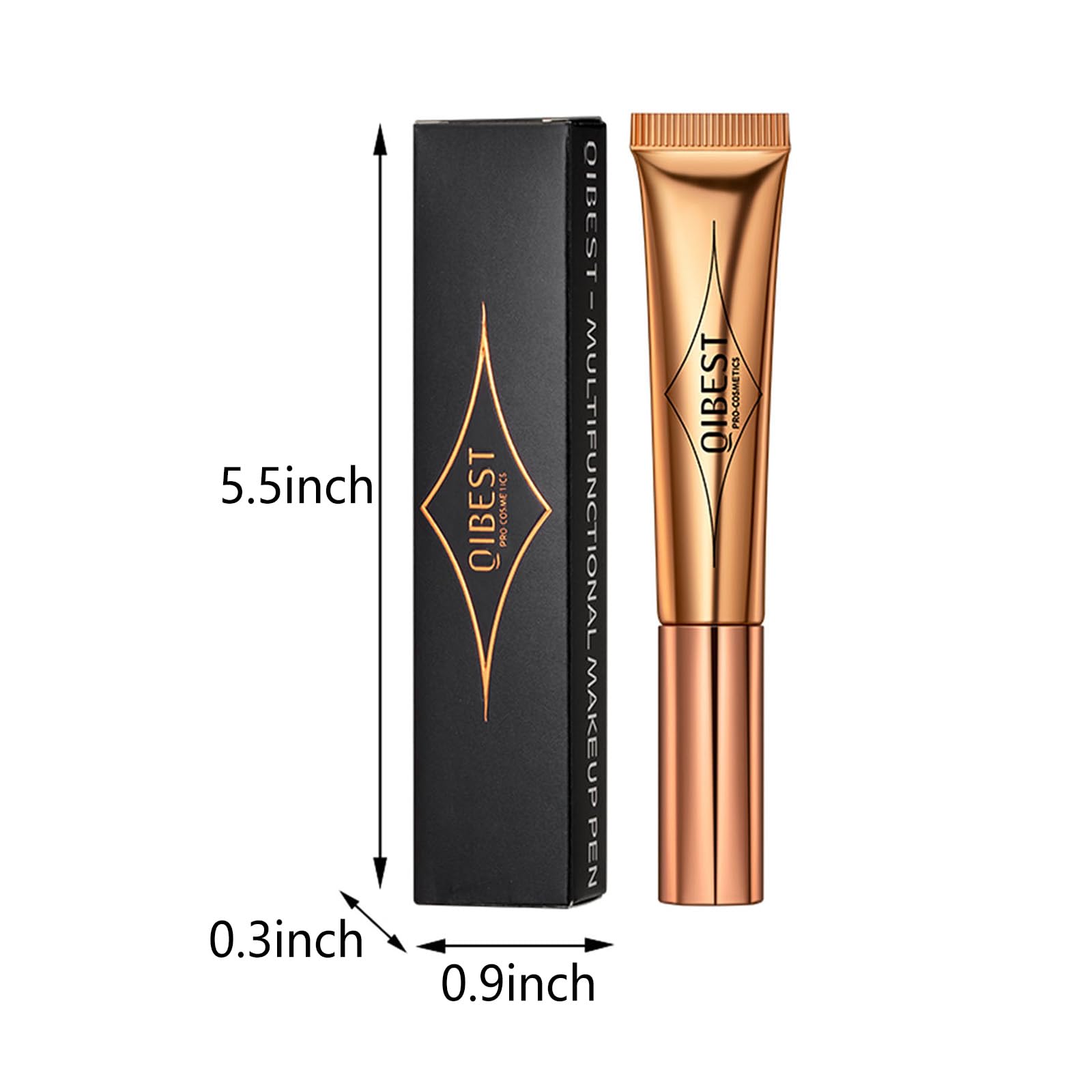 Step by step application visual using the cushion soft blendable face bronzer stick.