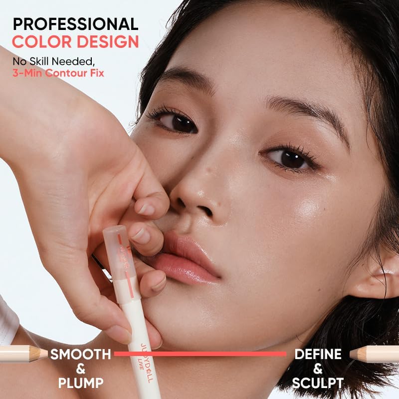 Close up look at the angled cream tip of the Judydoll quick fix contour pen.