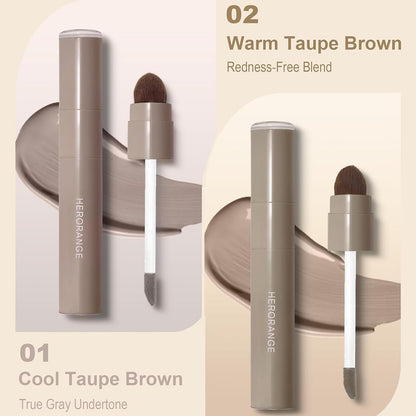 Two pieces of HJXUQIME face sculpting makeup sticks showing the brown and grey shade varieties.