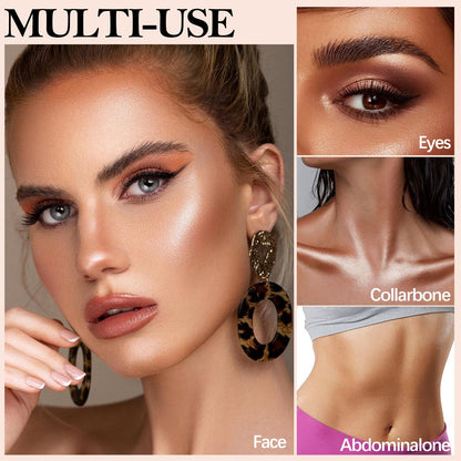 Qic Boobeen long lasting waterproof contour stick swatch highlighting the buildable finish.