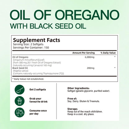 VivoNu organic oregano oil softgels packaging displayed on a clean white commercial background.