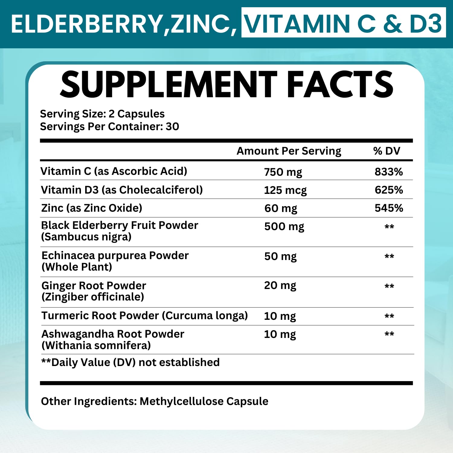 Vitboost 8 in 1 dietary supplement packaging detailing Vitamin C, Zinc, and Vitamin D3 benefits.