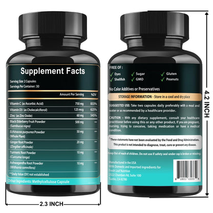 Authentic USA imported Vitboost Elderberry product seal and expiration information.