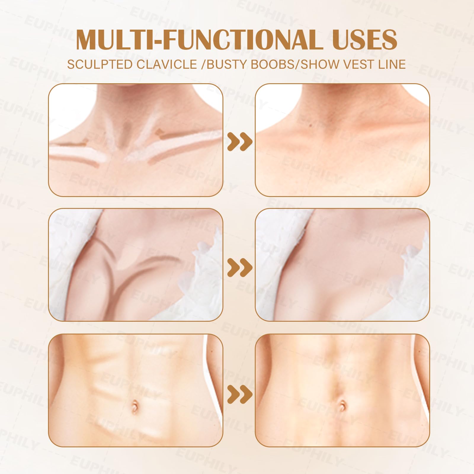 Beginner-friendly cream bronzer pen and highlighter stick for facial sculpting.
