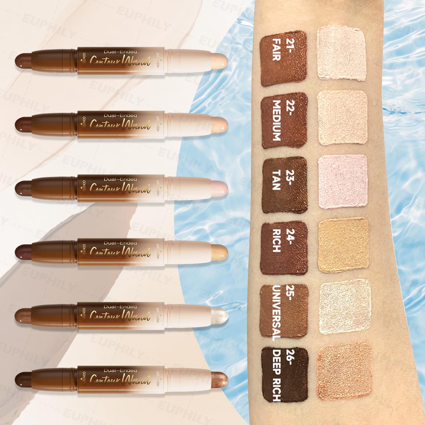 Authentic SUSIKEKI imported cosmetics dual cream contour stick for face and body.