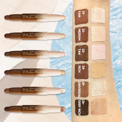 Authentic SUSIKEKI imported cosmetics dual cream contour stick for face and body.