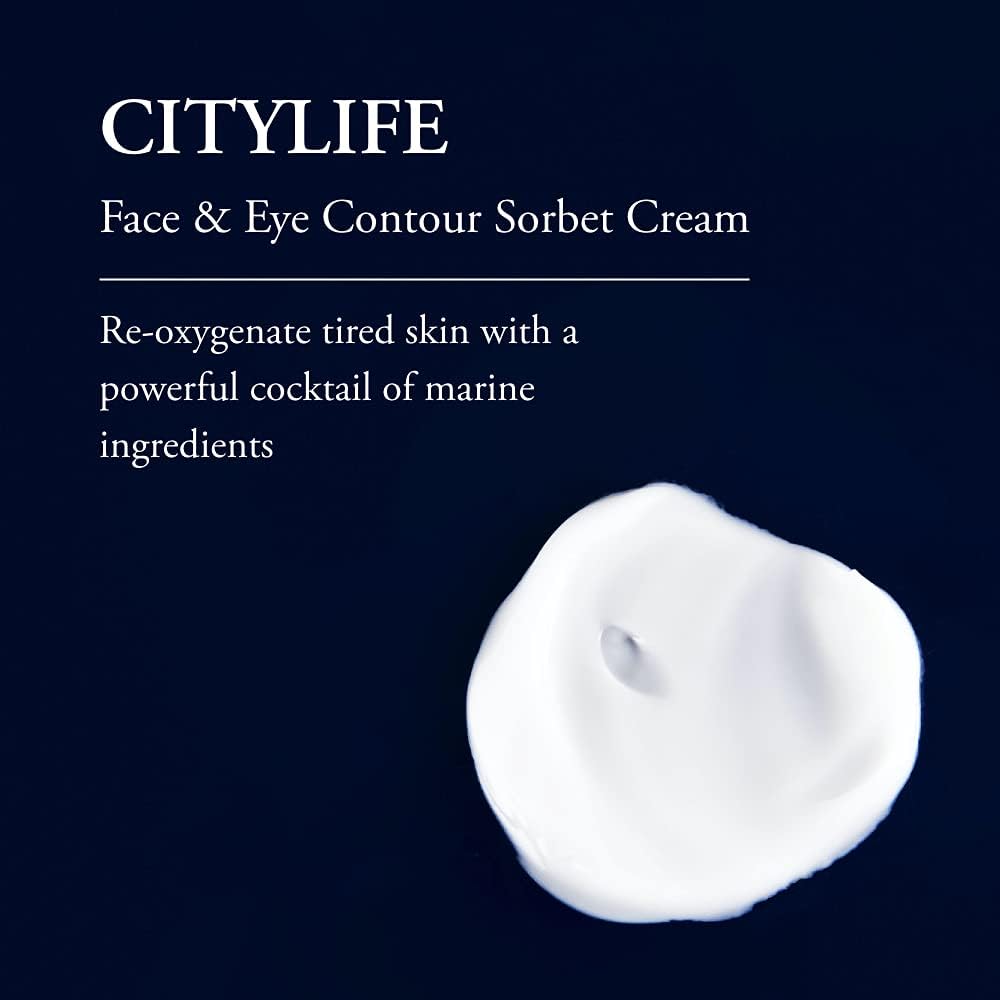 Phytomer Citylife Face and Eye Sorbet Cream lightweight hydrating texture for dull skin