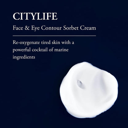 Phytomer Citylife Face and Eye Sorbet Cream lightweight hydrating texture for dull skin