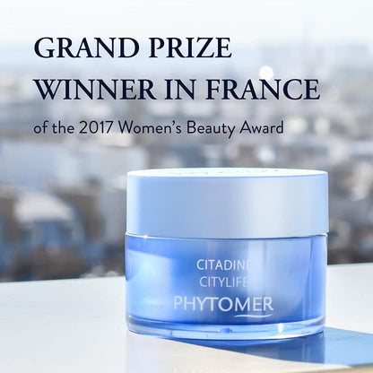 Phytomer Citylife Cream 50ml packaging detailing marine skincare ingredients