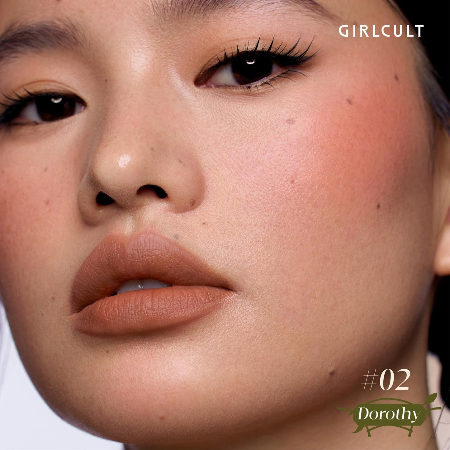 GIRLCULT multi-functional cosmetics palette with built-in mirror displaying its travel-friendly design.